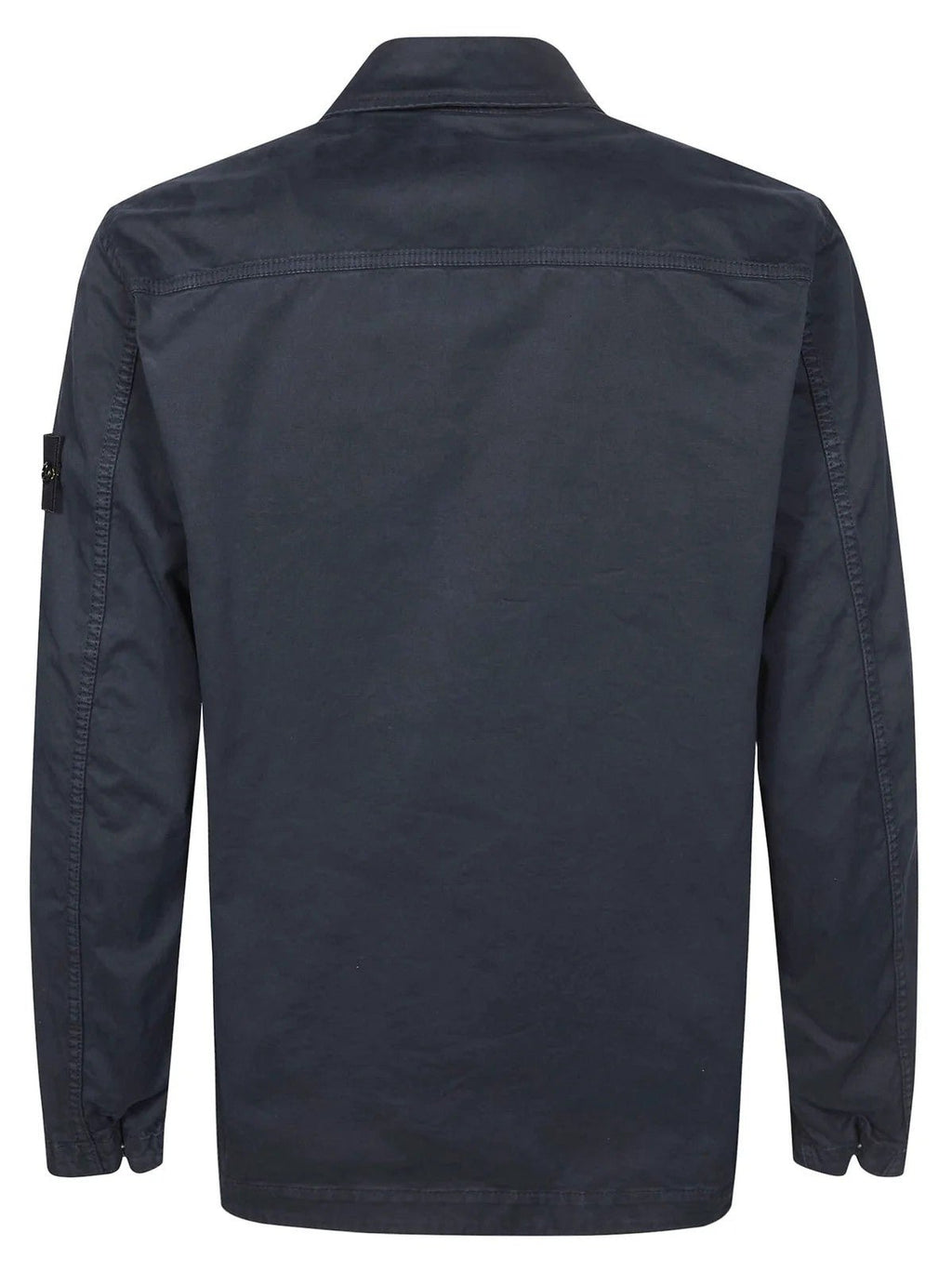 [Stone Island] Organic Cotton Stretch Broken Twill 'Old' Effect Overshirt