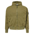 [Stone Island] Panama Cotton "Old" Effect Oversized Hooded Jacket