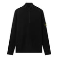 [Stone Island] Ribbed Soft Cotton Half- Zip Jumper