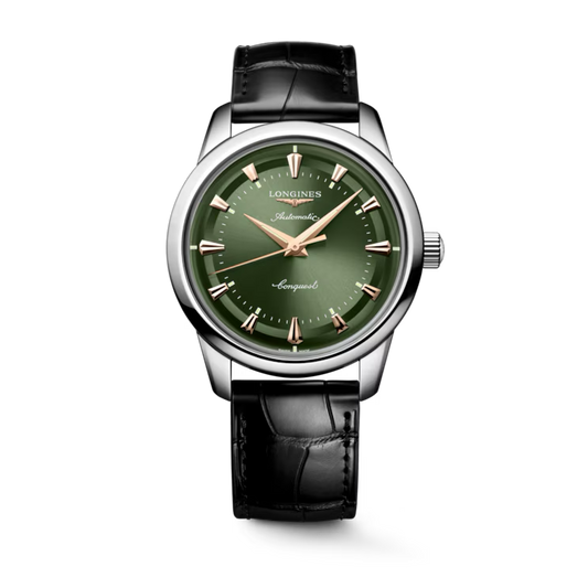 CONQUEST HERITAGE 40 mm- Green on Black Strap