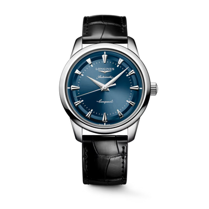 CONQUEST HERITAGE 40 mm-Blue on Black Strap